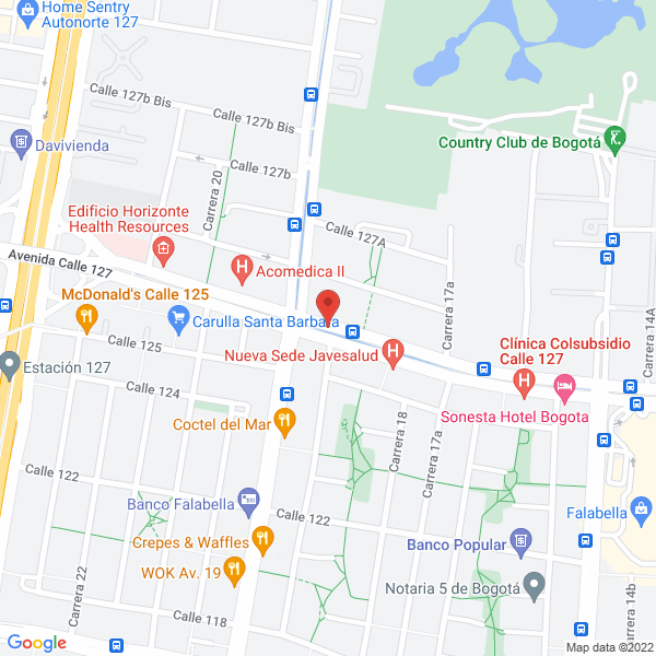 Mapa de Fundación Social Semillas Para Cristo