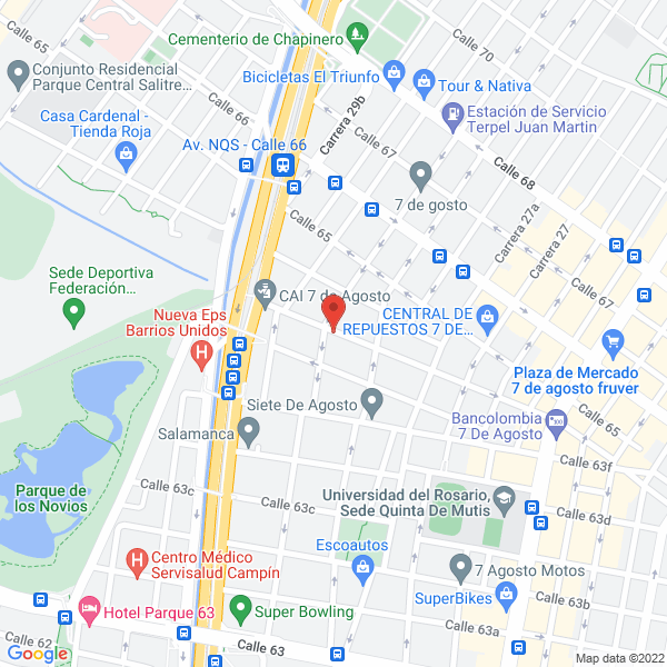 Mapa de Funerales Los Trinitarios Ltda.