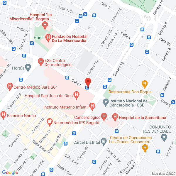 Mapa de Funeraria Santa Fe De Bogotá