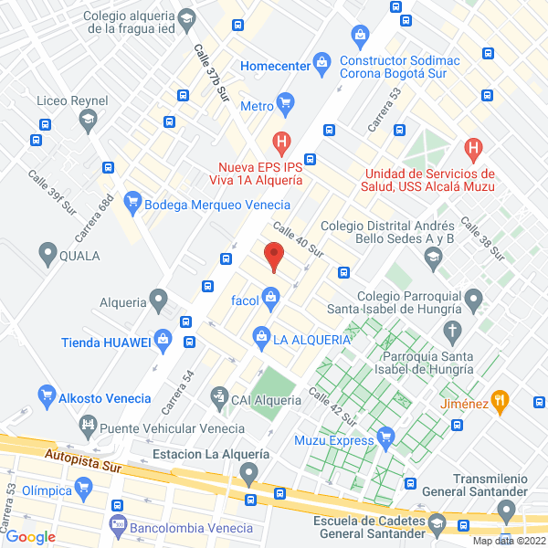 Mapa de Gimnasio Infantil Patico