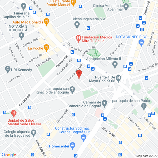 Mapa de Innova Pharma Ltda.