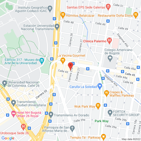Mapa de Grupo Creativo Garabato S.A.S.