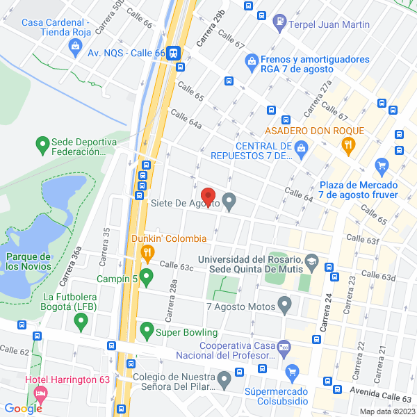 Mapa de Grupo De Investigación Farmacéutica Colombiano S.A.