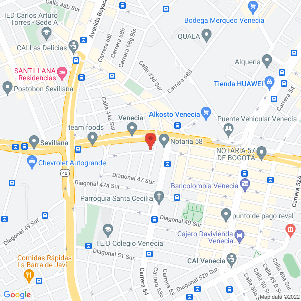 Mapa de Kamaro Taller Creativo S.A.S.