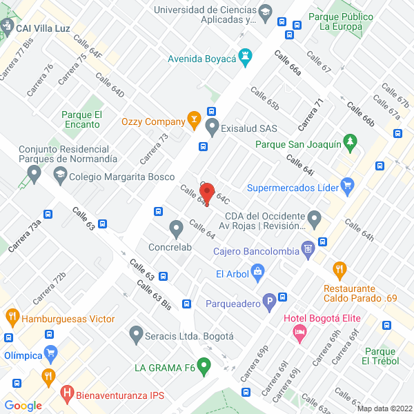 Mapa de Kmateq Ltda.