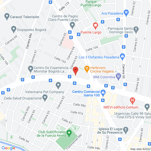 Mapa de Jean Du Plessis Ltda.