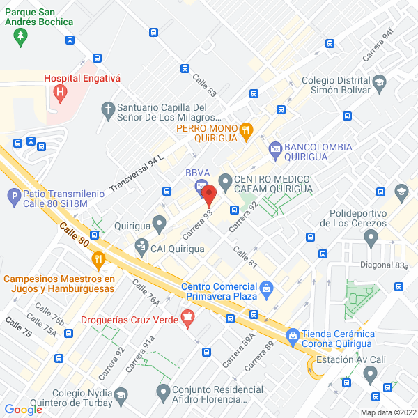 Mapa de Comboy Pizza