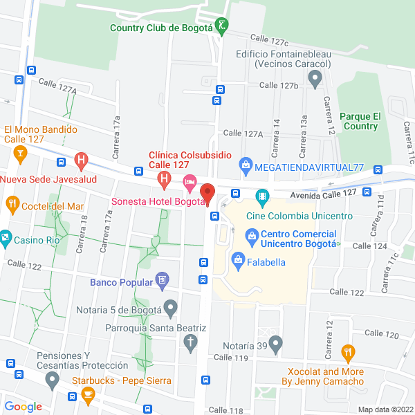 Mapa de Intehg S.A.S