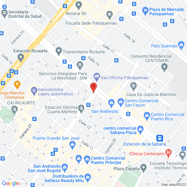 Mapa de Internacional De Ruedas Y Rodachines