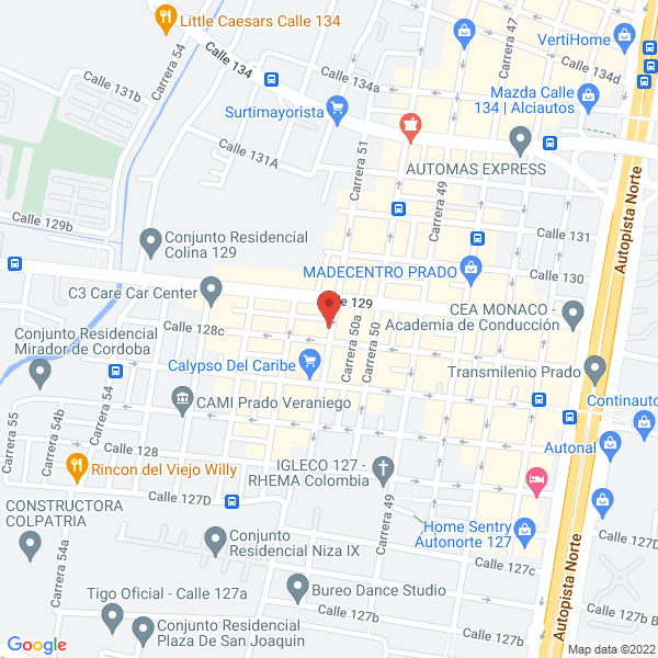 Mapa de Laboratorio Odontológico Elica-Dent