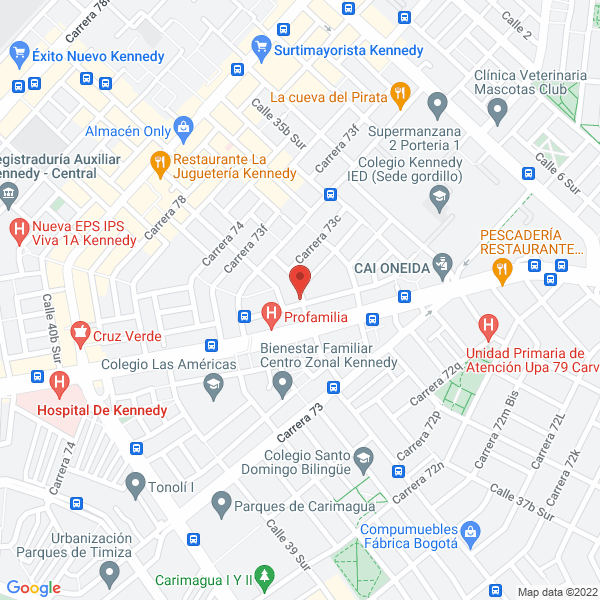Mapa de Laboratorios E Industrias Alimenticias Nakuch Ltda.