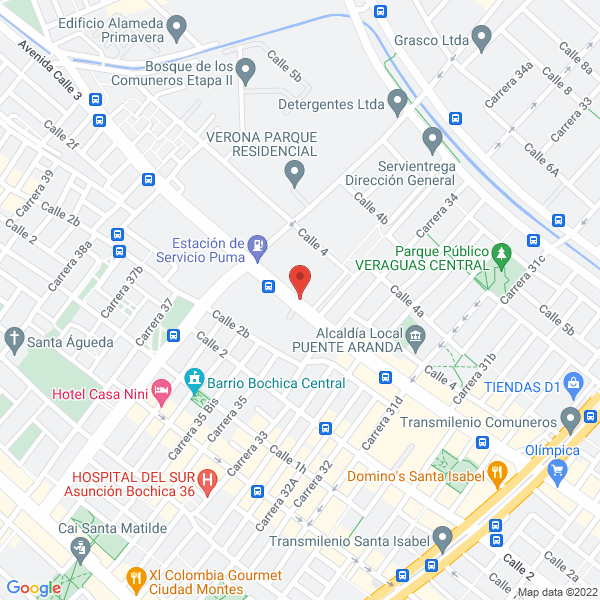 Mapa de Reacintex Ltda.