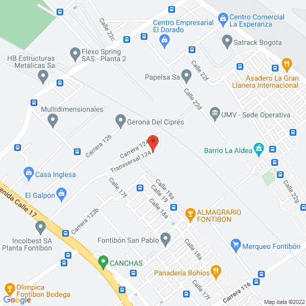 Mapa de Reciclaje De Productos Y Aceites Ltda.