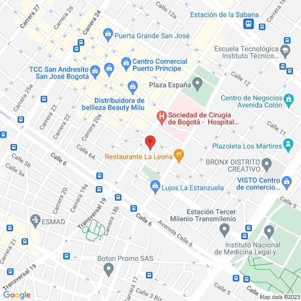 Mapa de Rectificadora E Importadora Toquica S.A.S.
