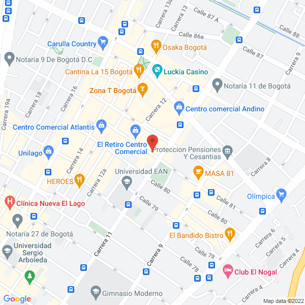 Mapa de Regulatory Advisors S.A.S.