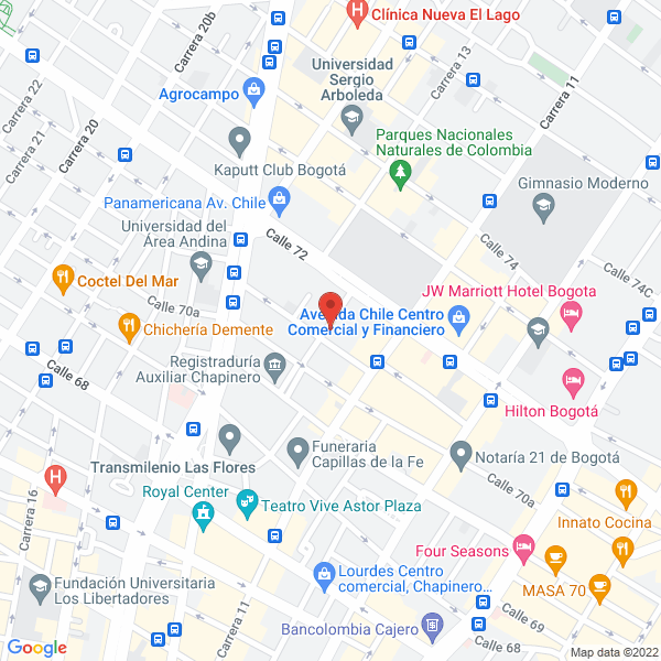 Mapa de Softweb Asesores Ltda.