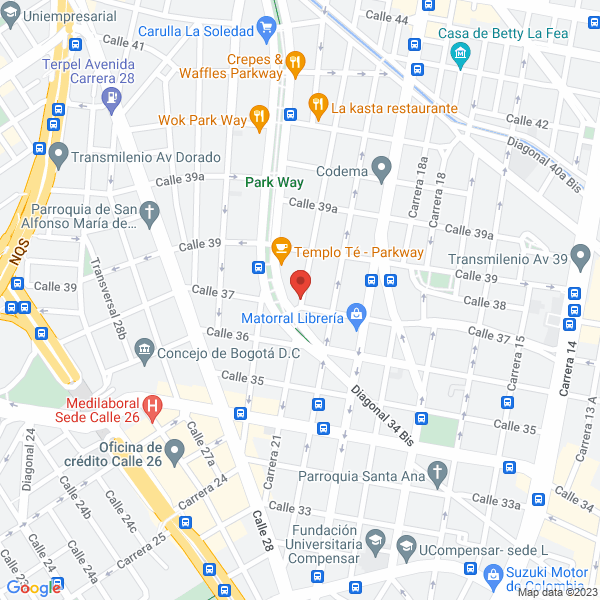 Mapa de Scadia Sociedad De Consultoría Aeropotuaria De Ingeniería Y Arquitectura S.A.S.