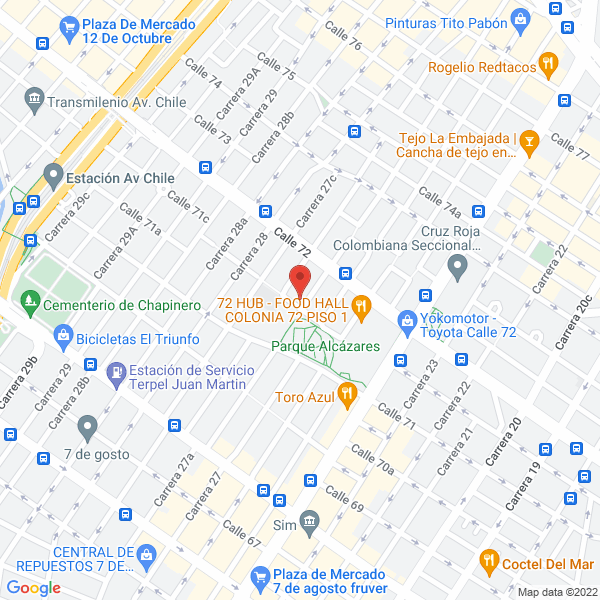 Mapa de Señalizar M & G Cía.