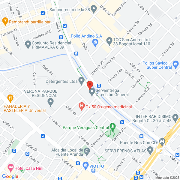 Mapa de Spamds Glass