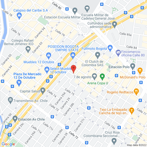 Mapa de Prasad Gourmet S.A.S.