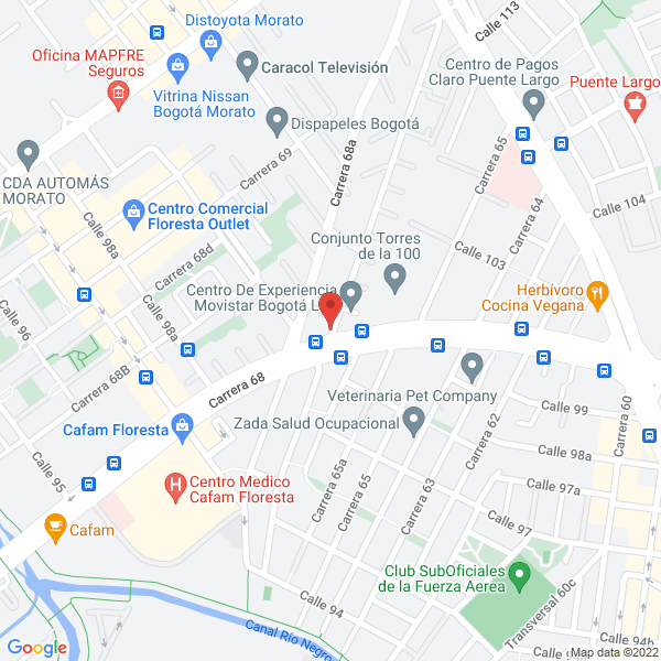 Mapa de Shop Express