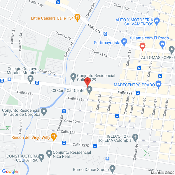 Mapa de Prateinco Ltda.