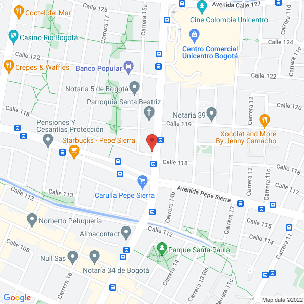 Mapa de Telefonía 118