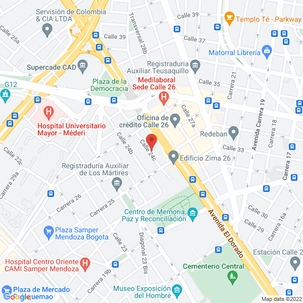 Mapa de Tersell Termoformados Y Sellados Ltda.