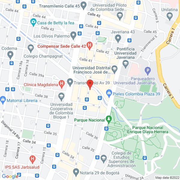Mapa de Seringesa S.A.S.
