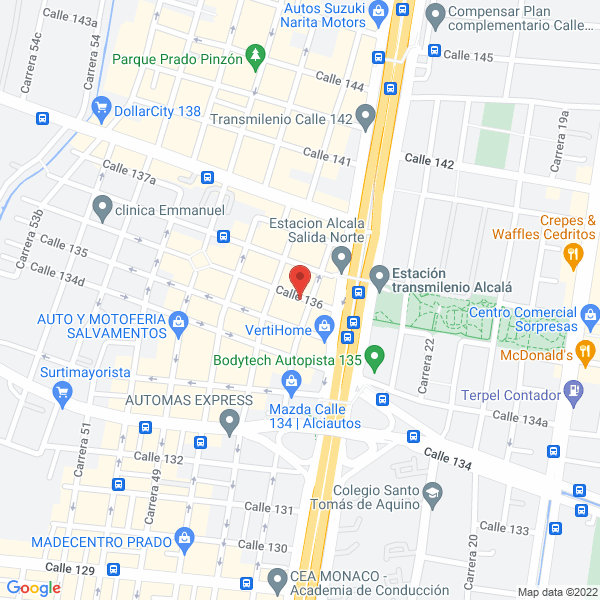 Mapa de Servi Tech Volvo E.U.