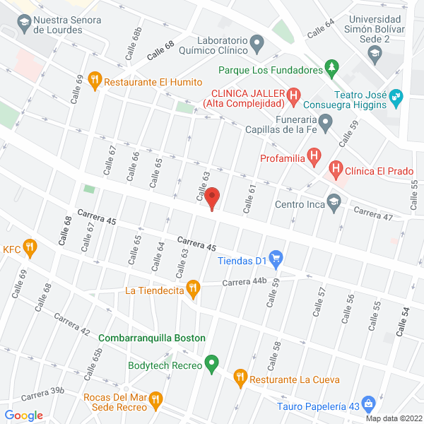 Map of Surtiexpress