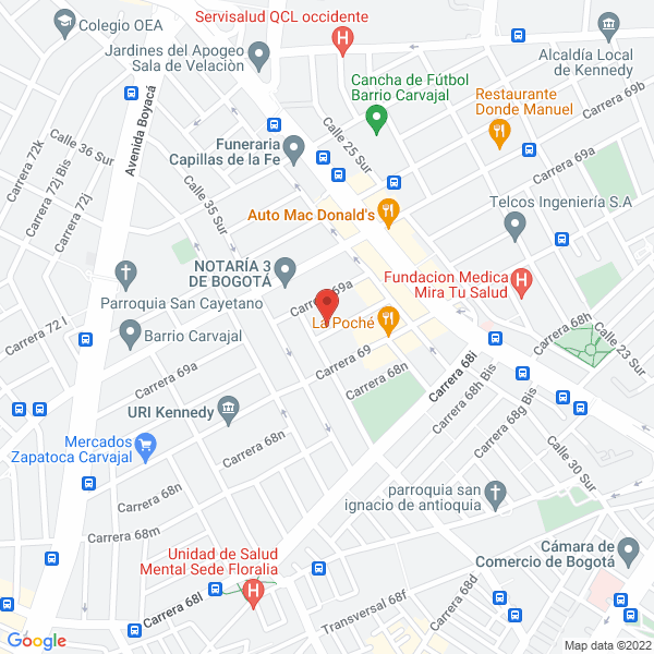 Mapa de Servialambre Ltda.