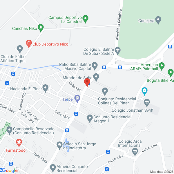 Mapa de Servicios Geológicos E Ingeniería Ltda.