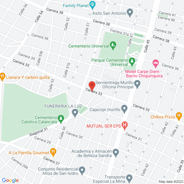 Map of Servicios Integrados Albri