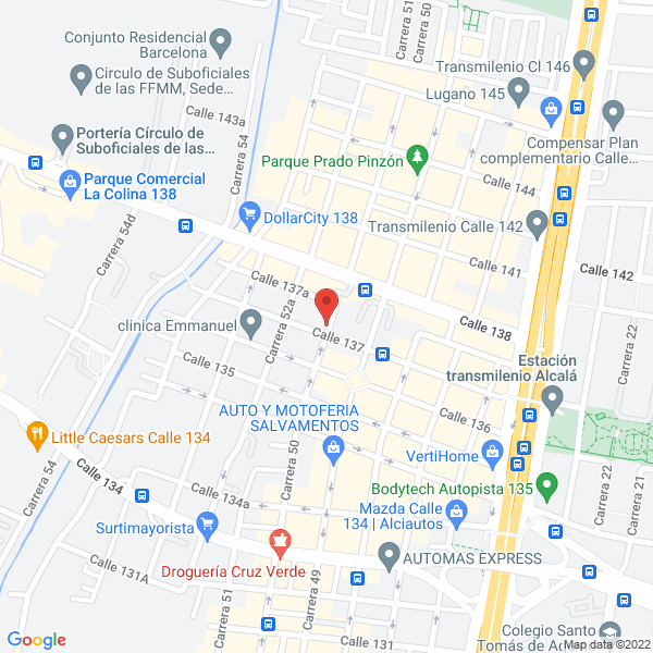 Mapa de Transporte Prado Norte