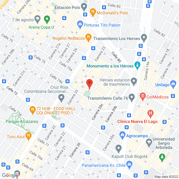 Mapa de Puentes Y Torones S.A.