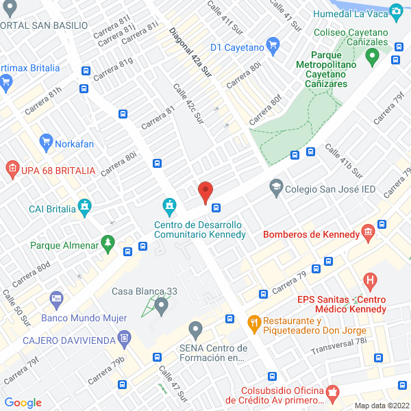Mapa de Punto Clave Papeleria