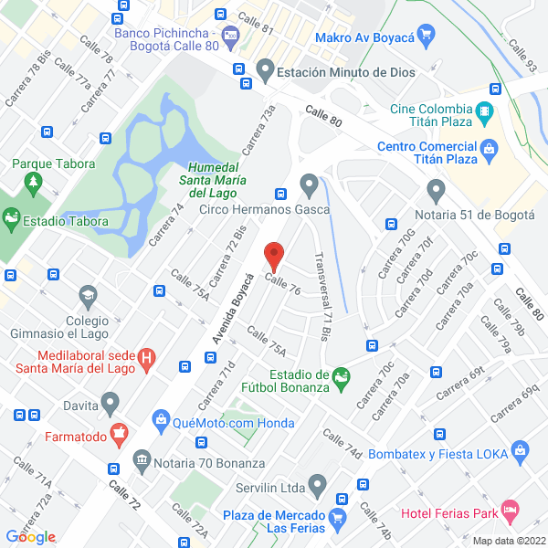 Mapa de Punto Net Soluciones Ltda