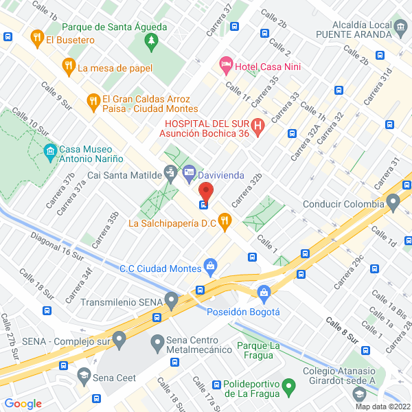 Mapa de Farmacia Nueva Flor
