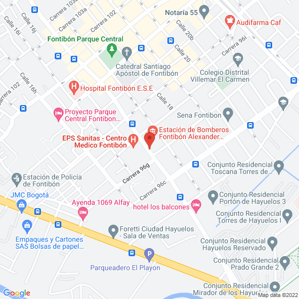 Mapa de Transportes Riaño Ltda.