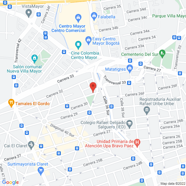 Mapa de Transportes Terrestres De Colombia S.A.