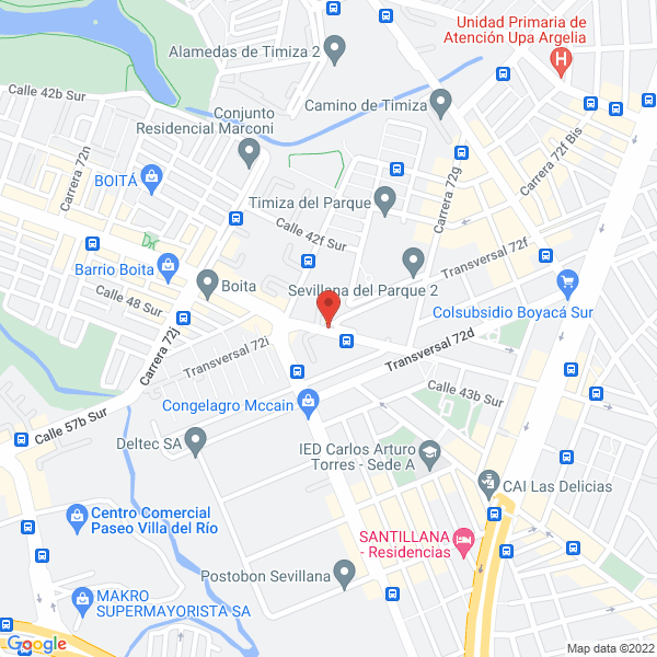 Mapa de S G Arquitectura Y Redes Ltda.