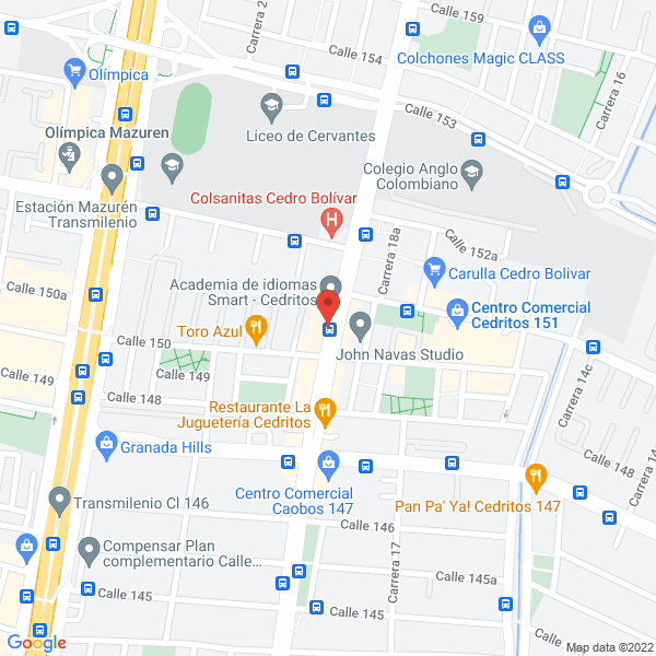 Mapa de The Gift Company Ltda