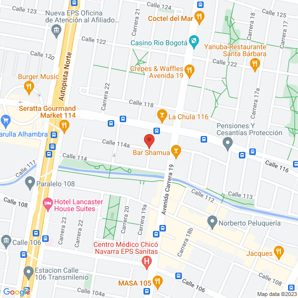 Mapa de The Legal Inc Colombia S.A.S.