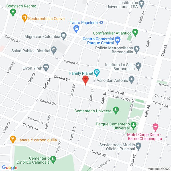 Map of Univazar S.A.S.