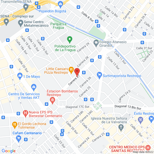 Mapa de Centro De Lubricación Y Filtración