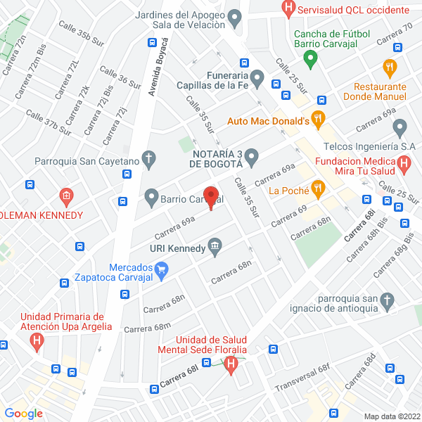 Mapa de Tecnirol S.A.S.