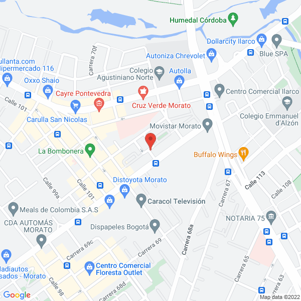 Mapa de Apx Representaciones S.A.S.