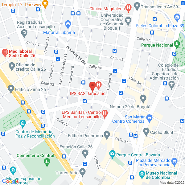Mapa de Aquarad S.A.S