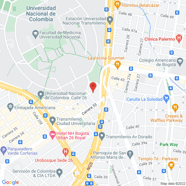Mapa de Aqui No Es Producciones S.A.S.